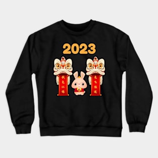 Chinese Happy New Year 2023 T-Shirt Rabbit Greetings Crewneck Sweatshirt